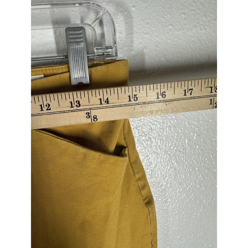 GAP Pants Womens 8 Mustard Yellow Signature Skinny Ankle Stretch Chino Twill - Picture 6 of 8